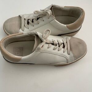 DV by Dolce Vita White and Tan Sneakers